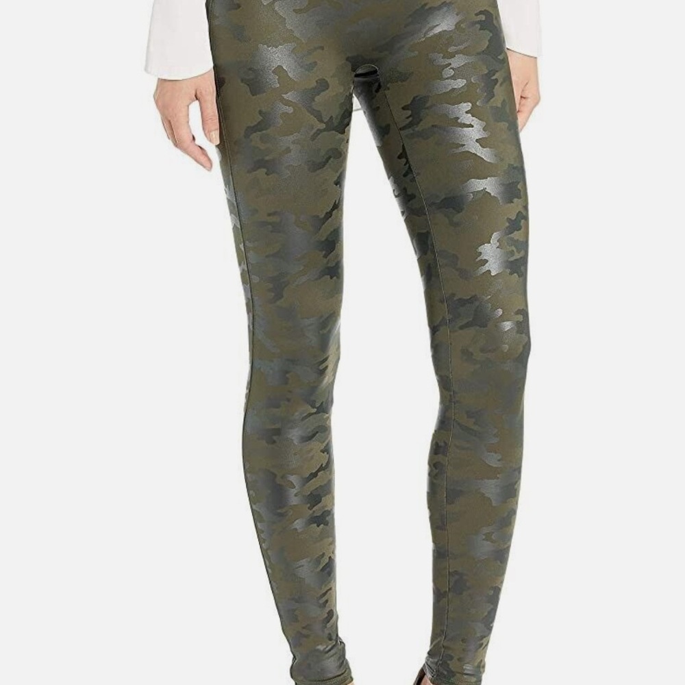 SPANX Olive Camo Leggings